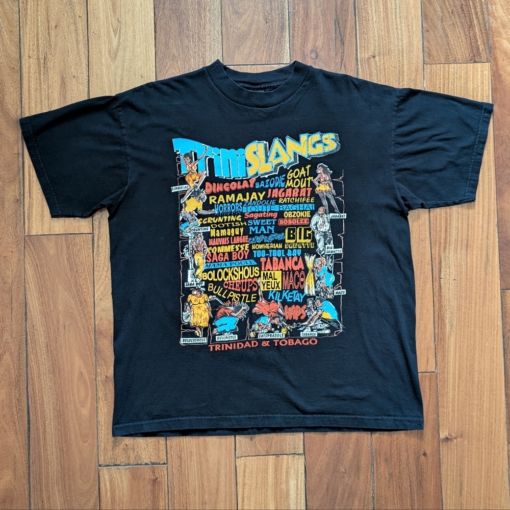 Trini Slangs Vintage Graphic T-shirt (L)